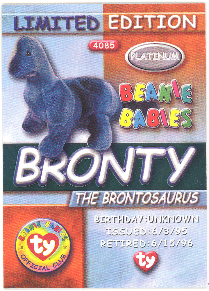 Bronty ty sale beanie baby