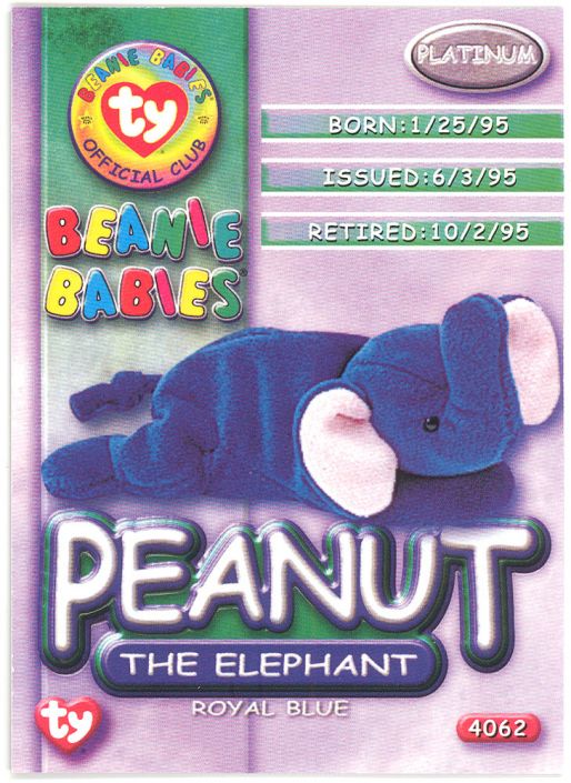 Mcdonalds peanut the 2024 royal blue elephant