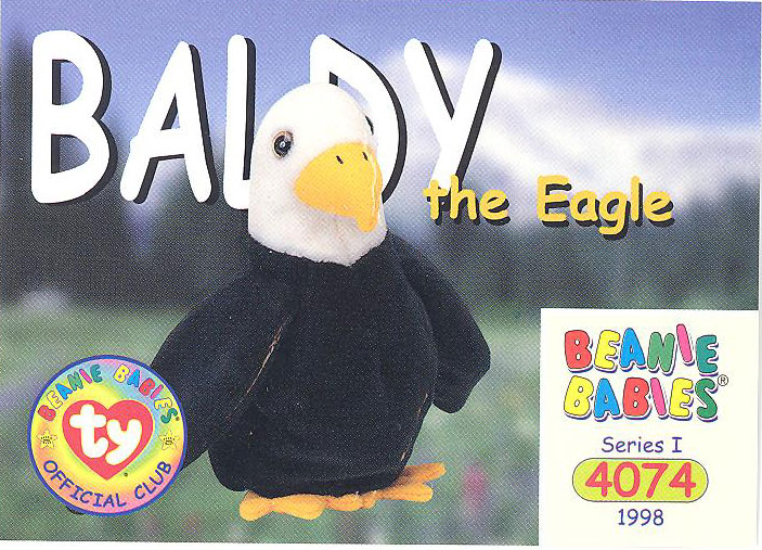 Baldy ty best sale beanie baby value