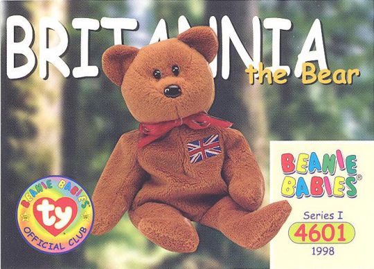 Ty Beanie Babies selling Britannia The Bear