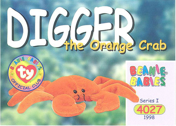 digger beanie baby value