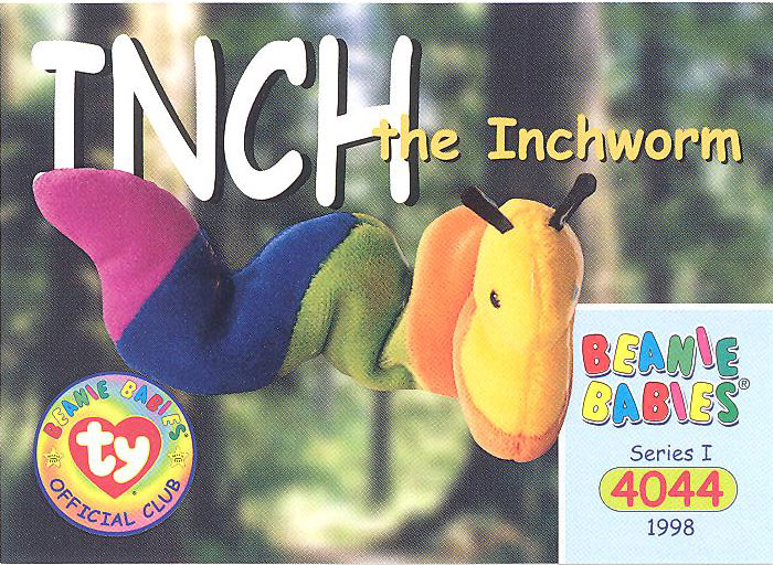 Inch store the Worm Beanie Baby