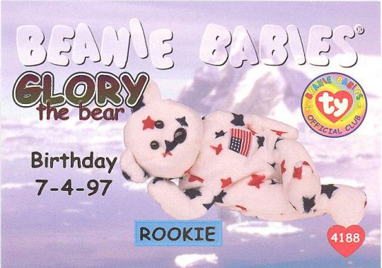 Ty Beanie Babies Glory The Bear 2024 Plush 1998