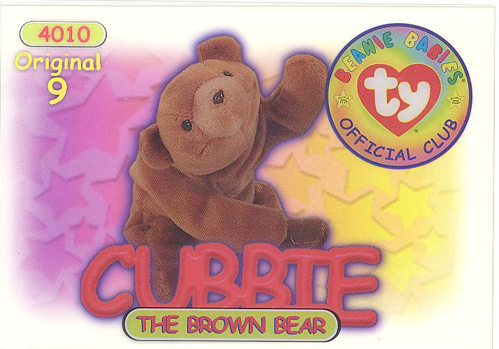 cubbie beanie baby style 4010