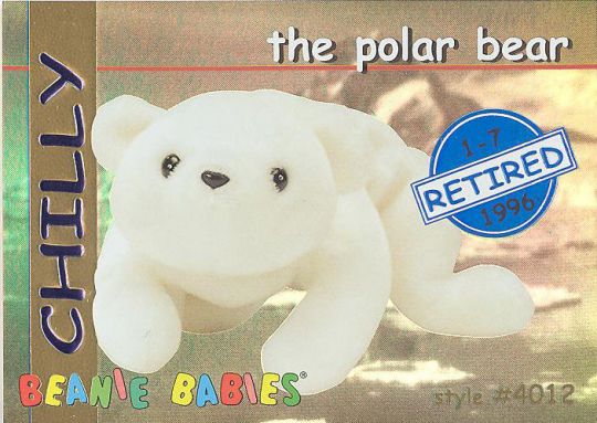 ty polar bear beanie baby