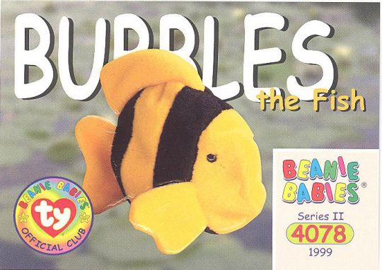 Bubbles sales beanie baby