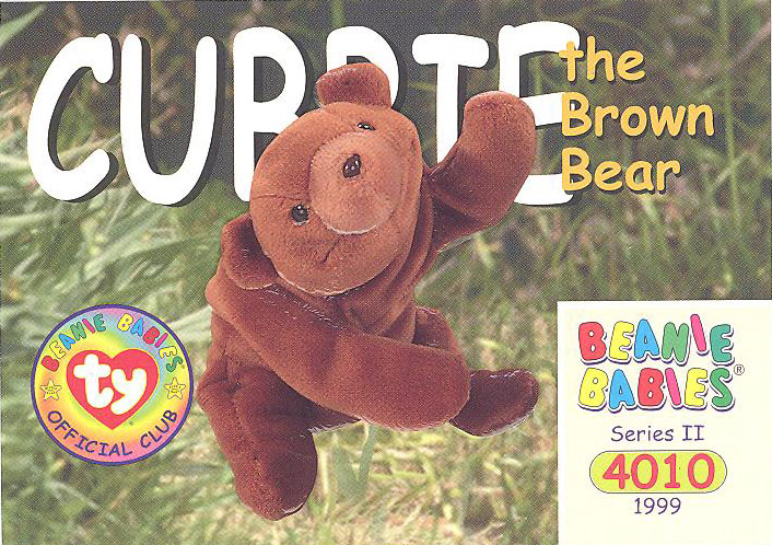 TY Beanie Babies BBOC Card - Series 2 Common - CUBBIE the Bear ...