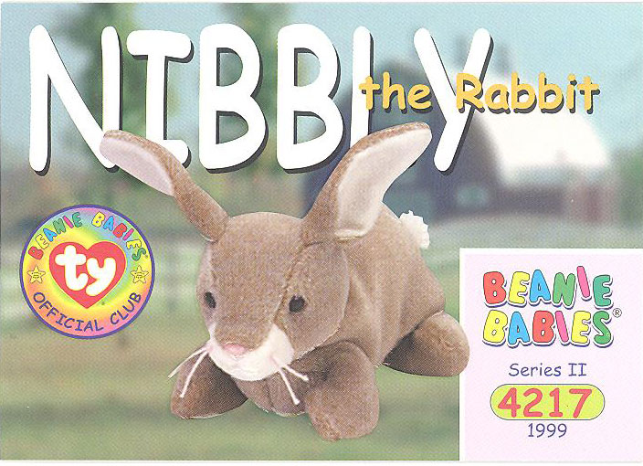 Fashion ty beanie baby nibbly