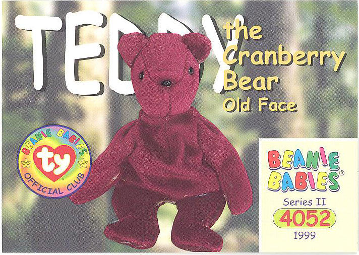 ty beanie buddies cranberry teddy