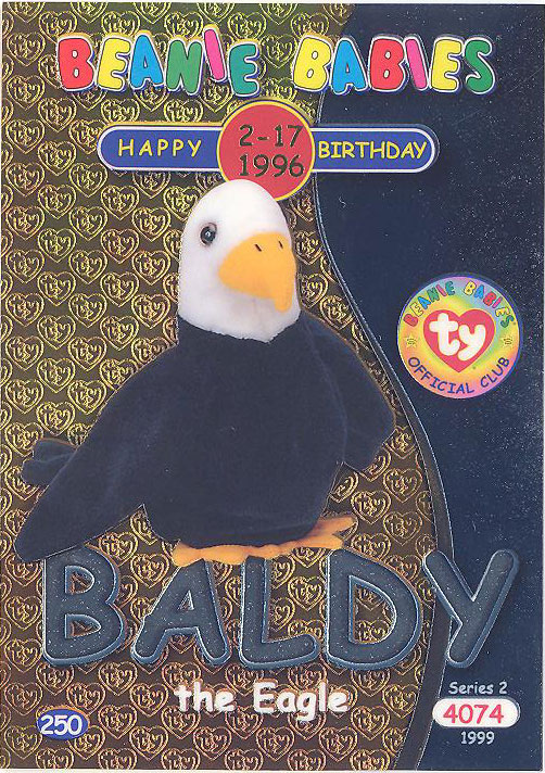 Authentic Ty Beanie Babies Baldy The Eagle