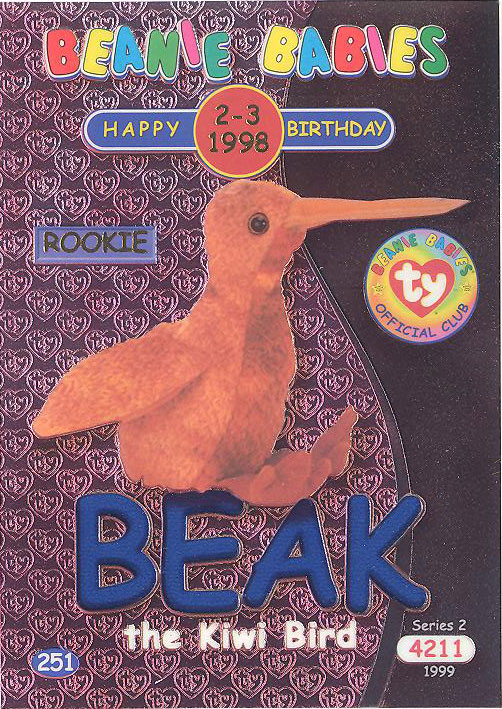 Beanie store babies beak