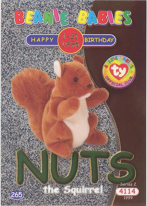 Beanie baby deals nuts the squirrel