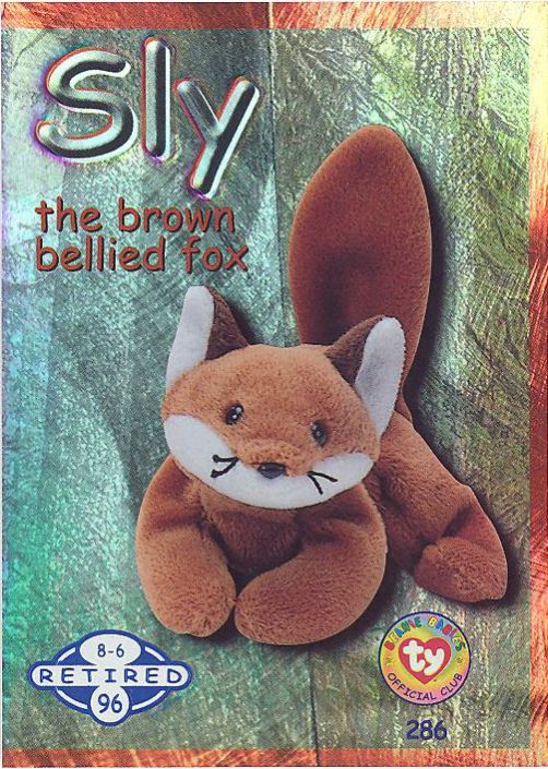 Ty Beanie Babies Sly The fashion Fox