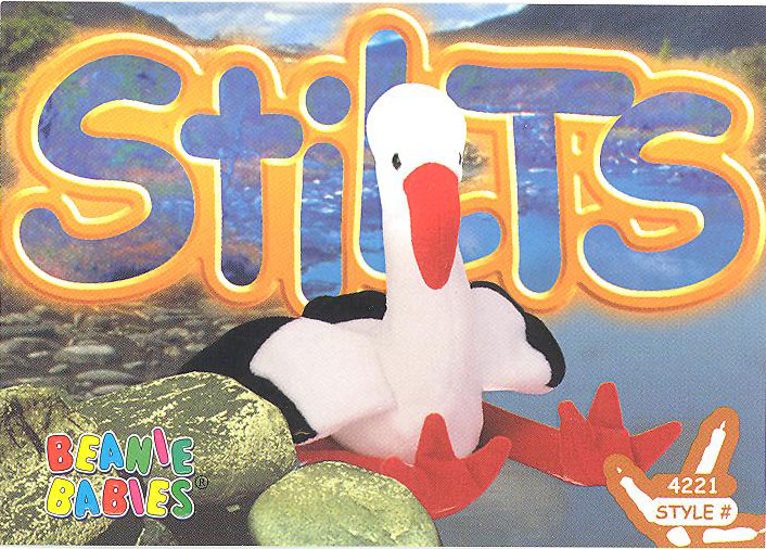 TY Beanie Babies BBOC Card - Series 3 Common - STILTS the Bird ...