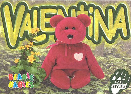 Ty online Beanie Baby Valentina