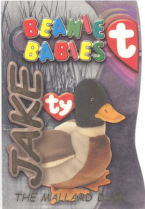 TY Beanie Babies BBOC Card Series 3 Beanie Buddy Left GOLD JAKE the Mallard Duck BBToyStore Toys Plush Trading Cards Action Figures Games online retail store shop sale