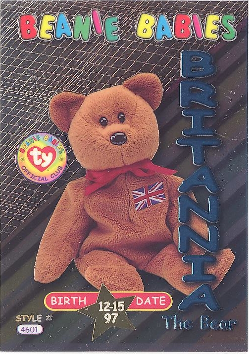 Beanie Babies Britannia top The Bear