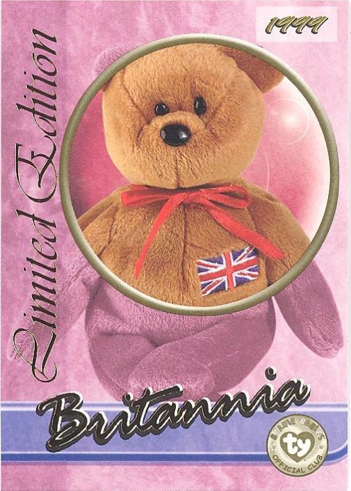 Ty Beanie Babies Britannia shops The Bear