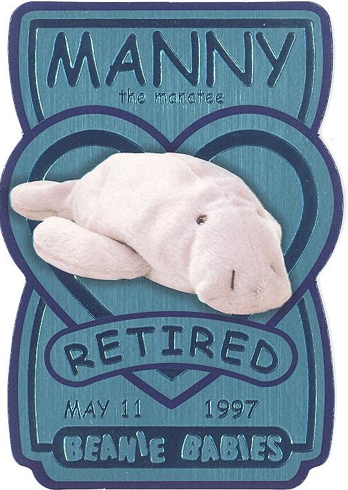 Manny the best sale manatee beanie baby