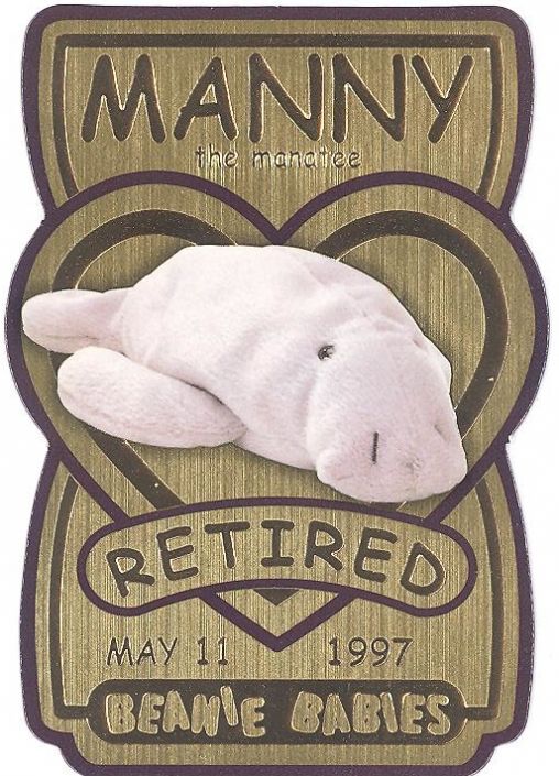 Manny the manatee on sale beanie baby