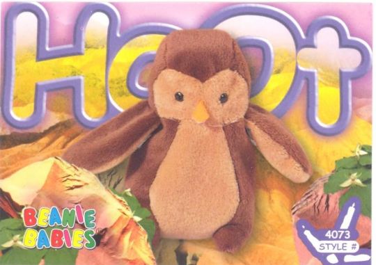 Hoot the owl cheap beanie baby