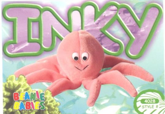 pink octopus beanie baby