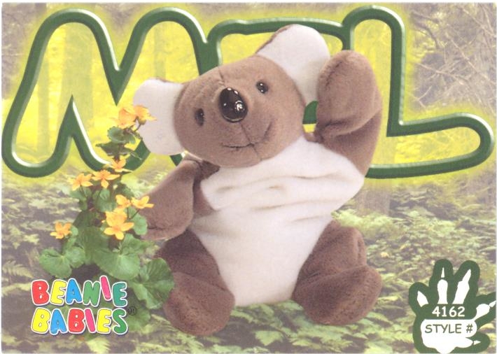 TY Beanie Babies BBOC Card - Series 4 Common - MEL The Koala ...