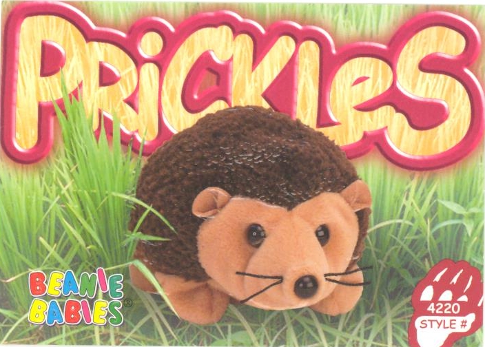 TY Beanie Babies BBOC Card Series 4 Common PRICKLES the Hedgehog BBToyStore Toys Plush Trading Cards Action Figures Games online retail store shop sale