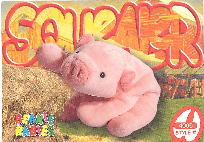 TY Beanie Babies Squealers the pig