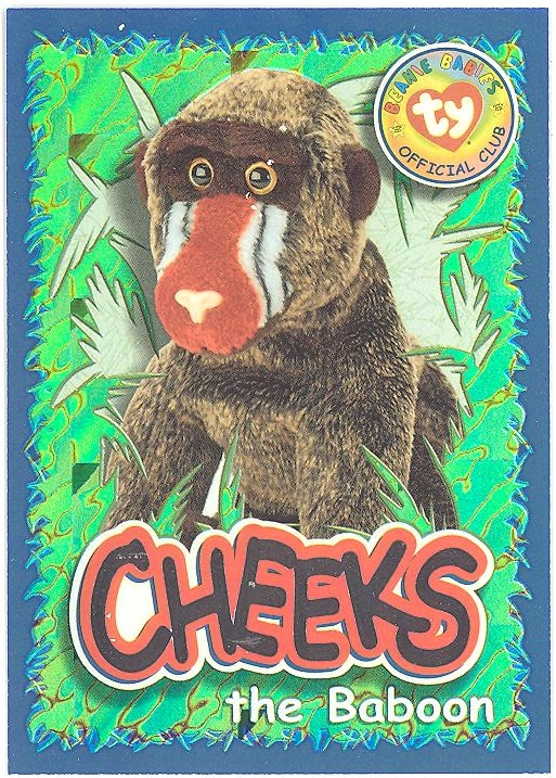 Cheeks the sale baboon beanie baby