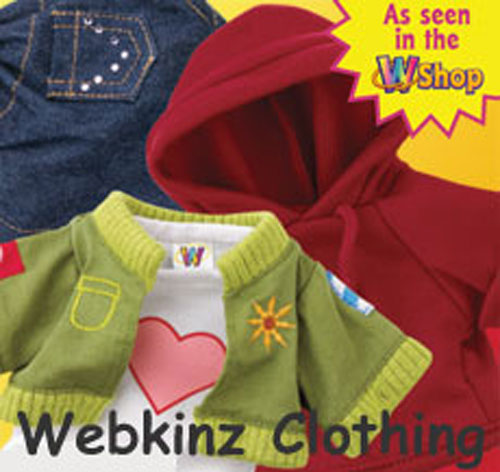 webkinz mystery clothing