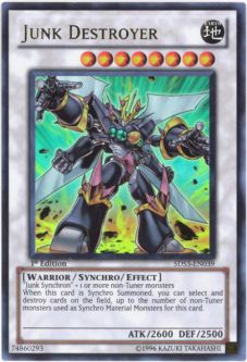 Yu-Gi-Oh Card - 5DS3-EN039 - JUNK DESTROYER (ultra rare holo)