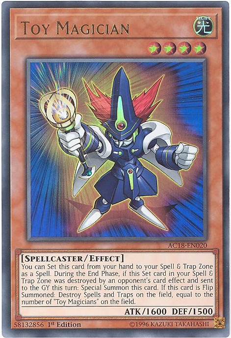 Yu-Gi-Oh Card - AC18-EN020 - TOY MAGICIAN (ultra rare holo): BBToyStore