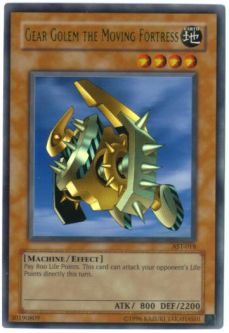 Yu-Gi-Oh Card - AST-018 - GEAR GOLEM THE MOVING FORTRESS (ultra rare holo)