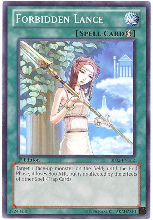 Yu-Gi-Oh Card - BP02-EN162 - FORBIDDEN LANCE (common)