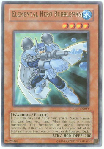 Yu-Gi-Oh Card - CRV-EN014 - ELEMENTAL HERO BUBBLEMAN (rare)