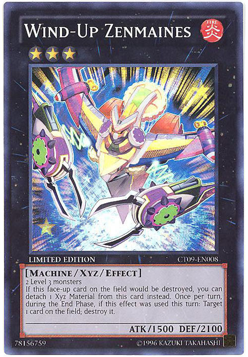 Yu-Gi-Oh Card - CT09-EN008 - WIND-UP ZENMAINES (super rare holo)