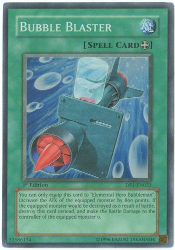 Yu-Gi-Oh Card - DP1-EN023 - BUBBLE BLASTER (super rare holo)