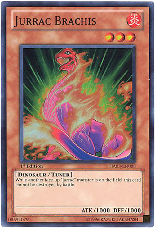 Yu-Gi-Oh Card - HA03-EN008 - JURRAC BRACHIS (super rare holo ...