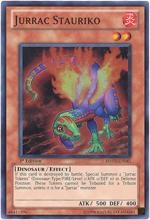 Yu-Gi-Oh Card - HA03-EN041 - JURRAC STAURIKO (super rare holo ...