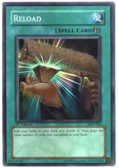 Yu-Gi-Oh Card - IOC-045 - RELOAD (super rare holo)