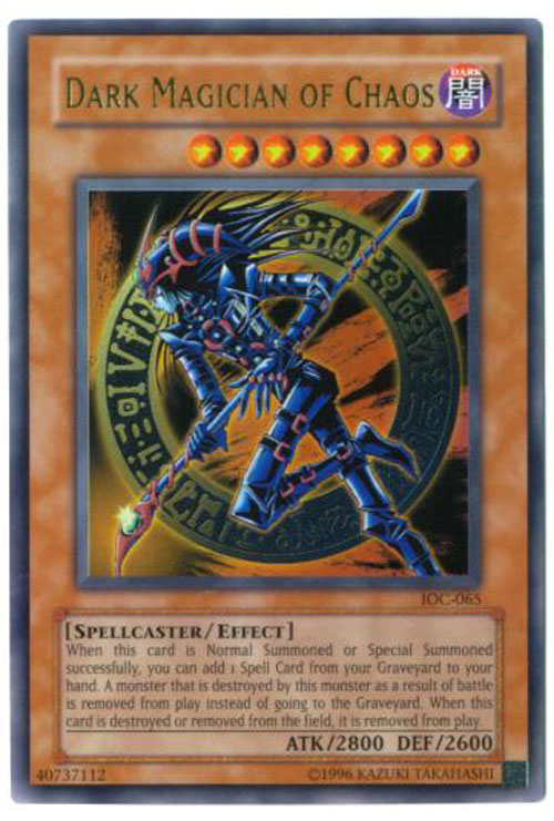 Yu-Gi-Oh Card - IOC-065 - DARK MAGICIAN OF CHAOS (ultra rare holo) *Played*