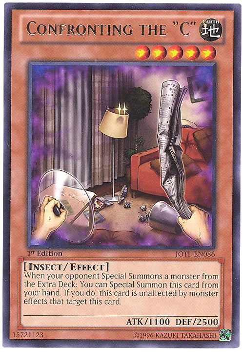 YuGiOh Card JOTLEN086 CONFRONTING THE C (rare