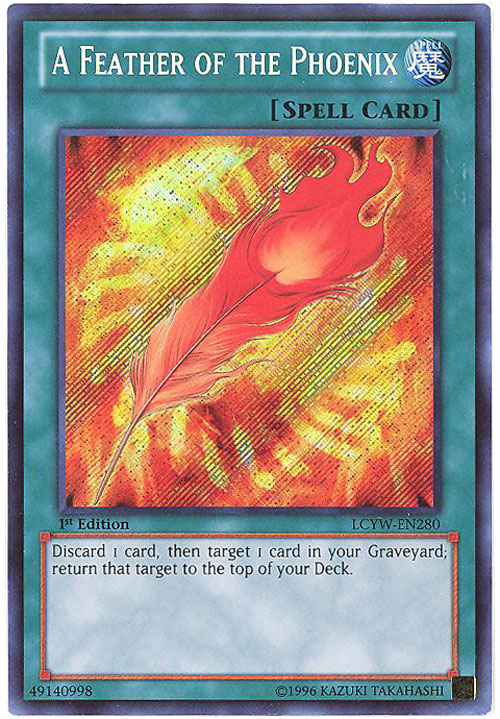 Yu-Gi-Oh Card - LCYW-EN280 - A FEATHER OF THE PHOENIX 