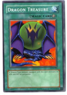 Yu-Gi-Oh Card - LOB-092 - DRAGON TREASURE (common)