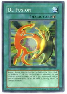 Yu-Gi-Oh Card - LON-097 - DE-FUSION (super rare holo)