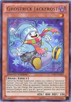 Yu-Gi-Oh Card - LVAL-ENDE2 - GHOSTRICK JACKFROST (ultra rare holo)