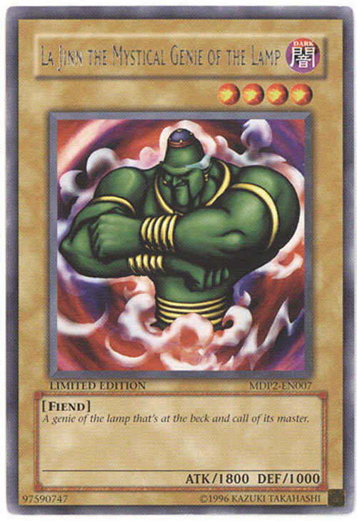 Yu-Gi-Oh Card - MDP2-EN007 - LA JINN MYSTICAL GENIE OF THE LAMP (rare