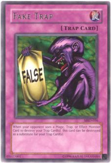 Yu-Gi-Oh Card - MRD-056 - FAKE TRAP (rare)