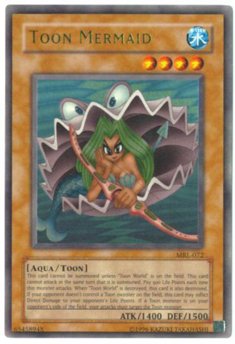 Yu-Gi-Oh Card - MRL-072 - TOON MERMAID (ultra rare holo